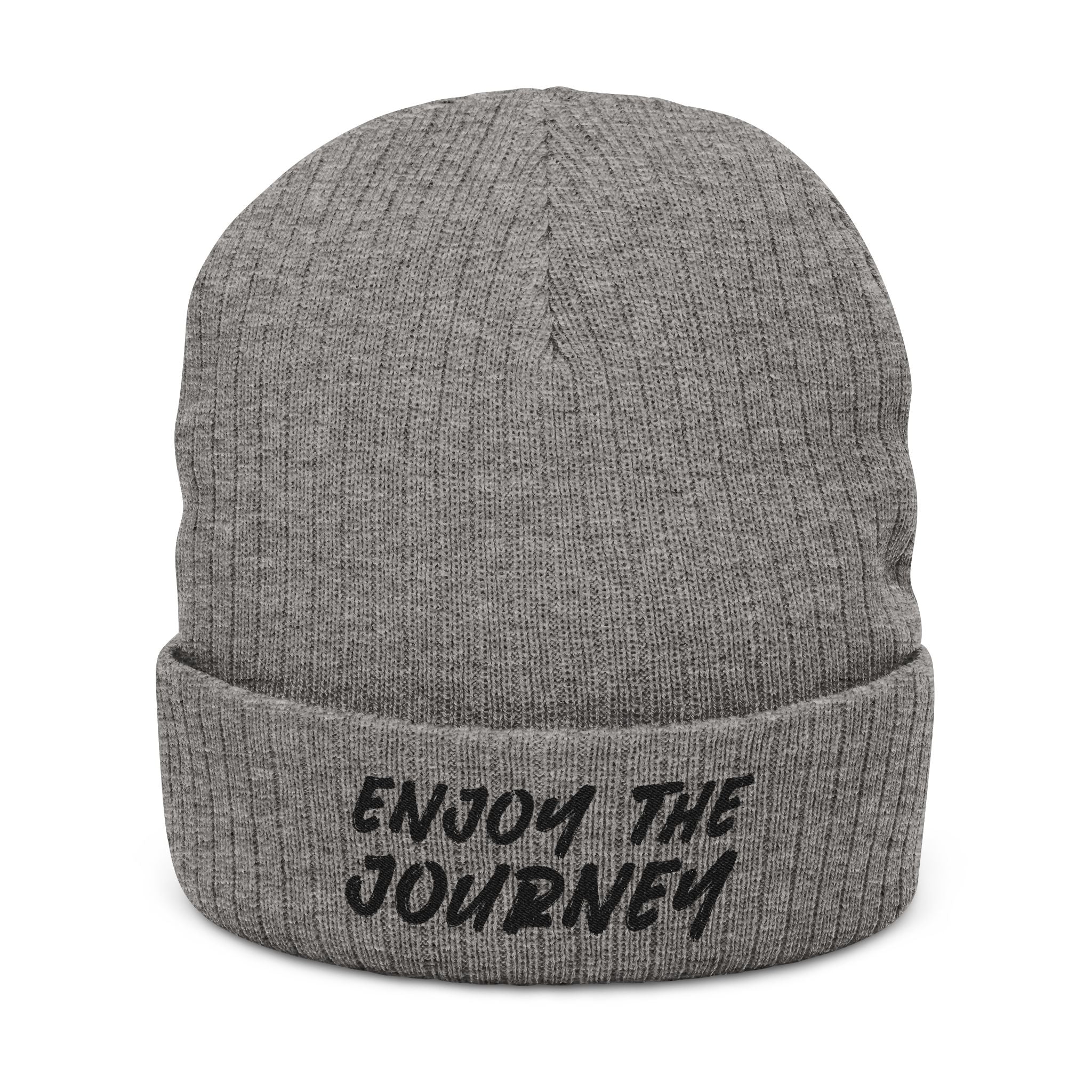 Image of Gorro de punto acanalado (bordado)
